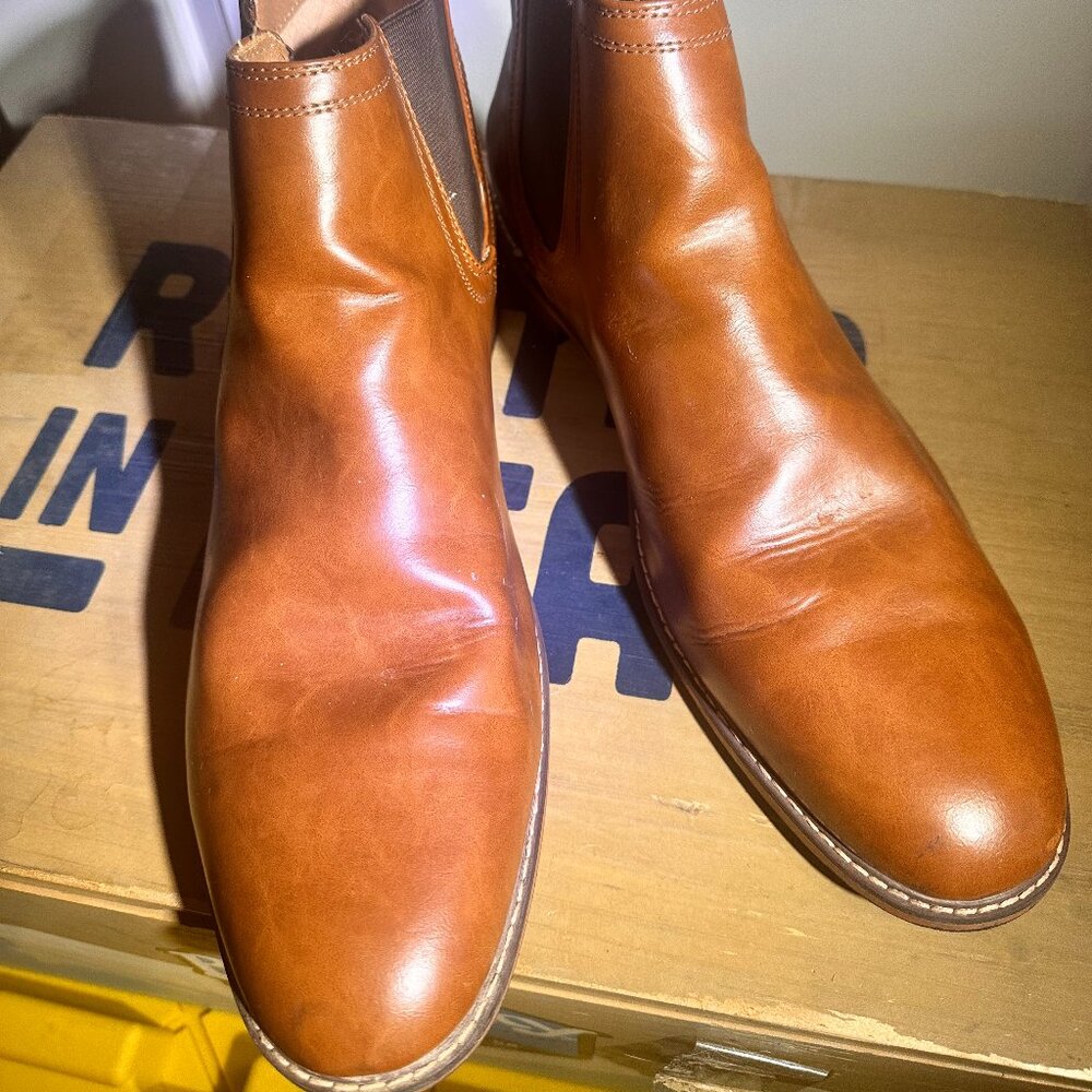 Dexter Mens Brown Leather Round Toe Lace Up Ankle Chukka Boots Size US 13  hacha